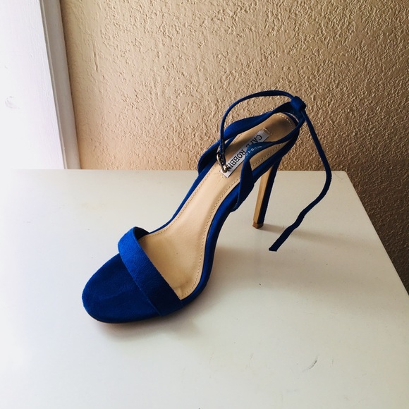 Cape Robbin Shoes - Blue heel sandals